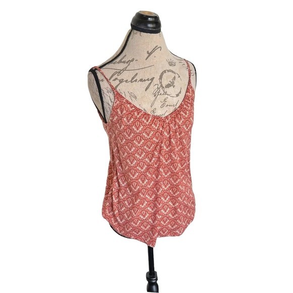 H & M Womens Blouse Print Tank Top Sleeveless Size XS Beach Bohemian Flowy - Picture 3 of 13